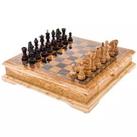 Шахматы из карельской березы "Классические"